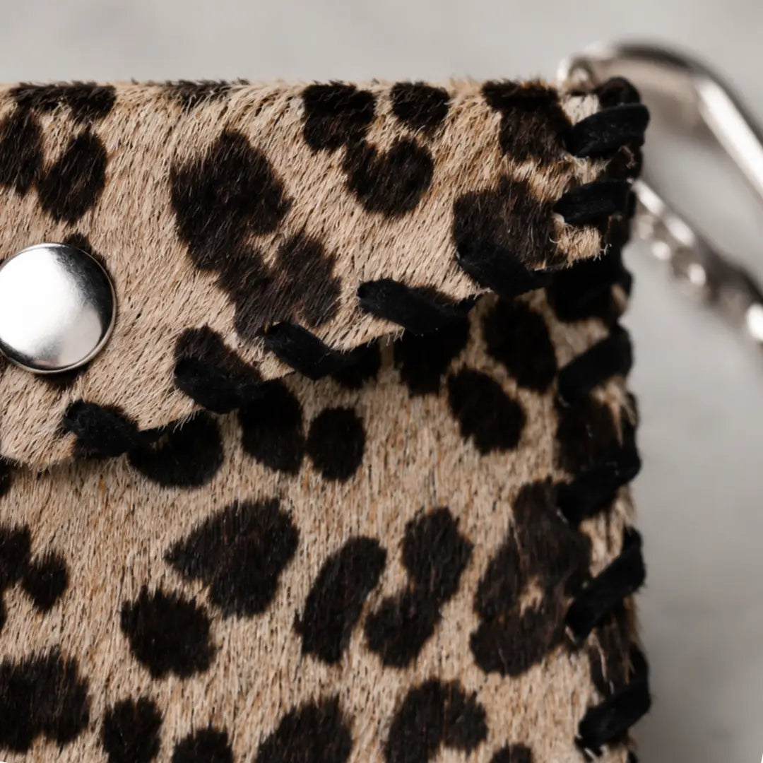 Monedero Animal Print Pelo Natural