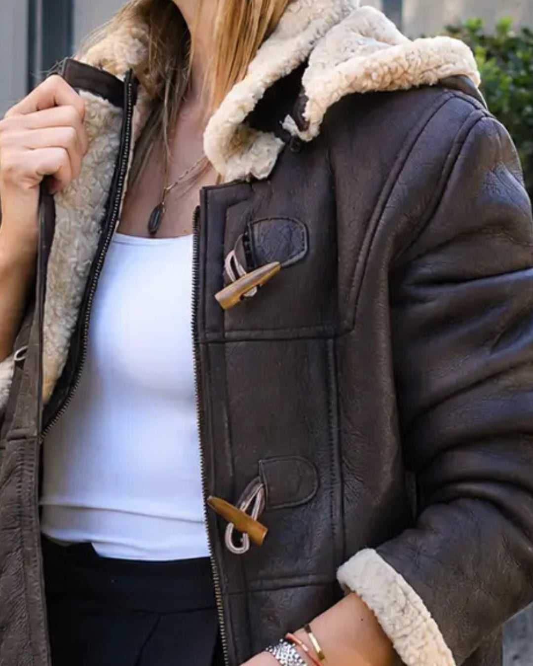 Chaqueta de Cuero Guada