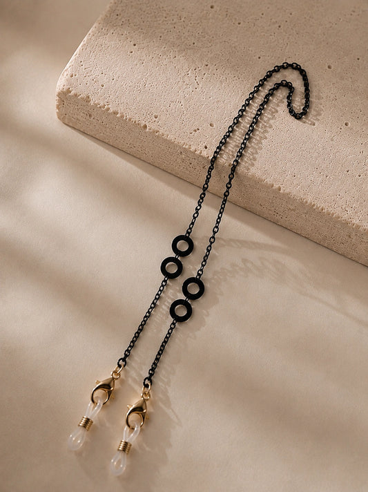 Strap para Anteojos | Cadena Negra Círculos