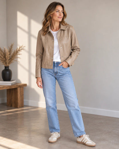 Chaqueta de Cuero Estefy