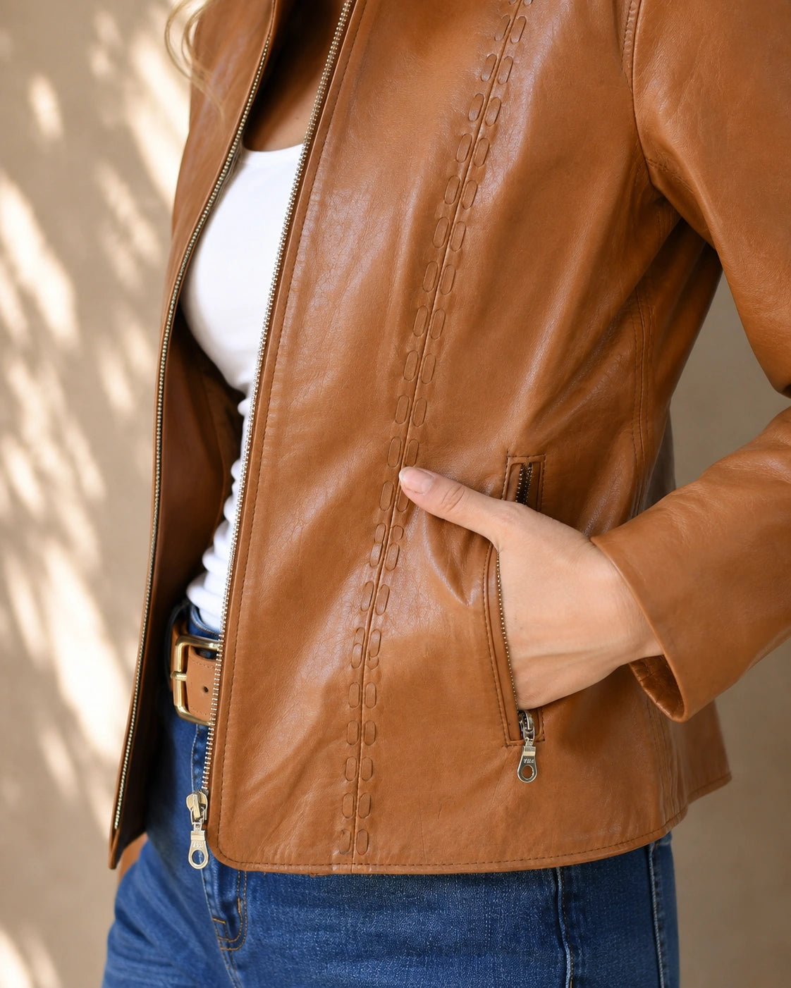 Chaqueta de Cuero Antonia