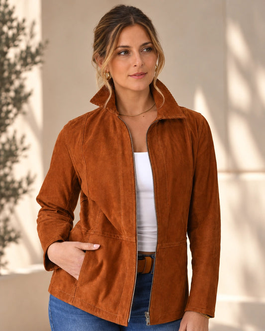 Chaqueta de Gamuza Sara