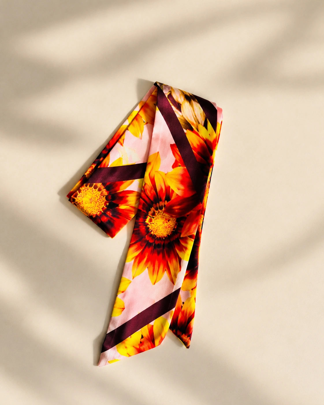 Twilly de Seda Estampado Girasoles