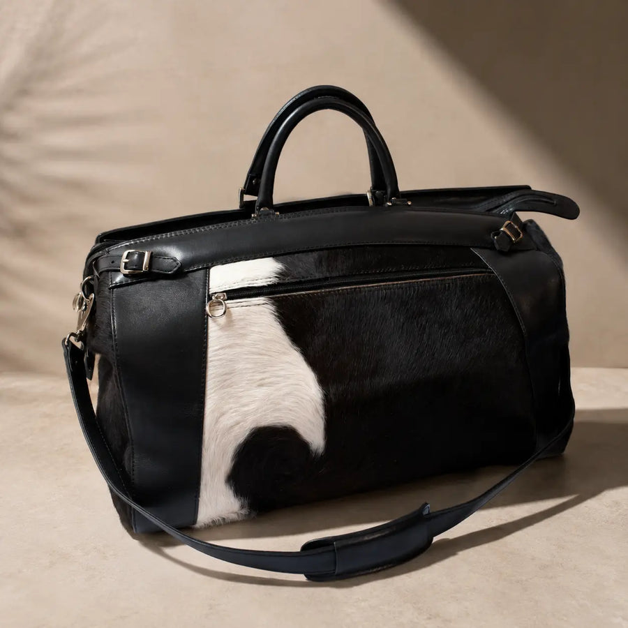 Bolso de Viaje Aurelio en Cuero y Pelo Natural | Aurelio