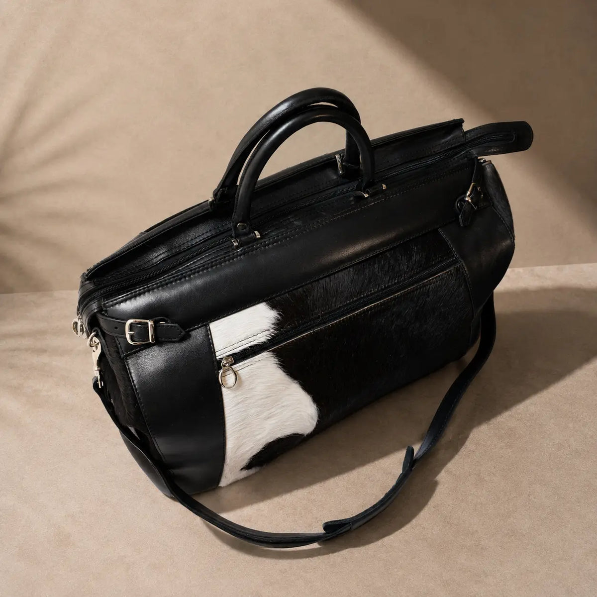 Bolso de Viaje Aurelio en Cuero y Pelo Natural | Aurelio