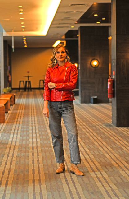 Chaqueta de Cuero de Oveja Camila