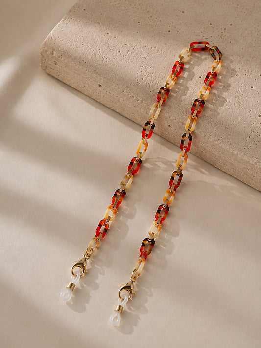 Strap para Anteojos | Cadena Rojo dorado