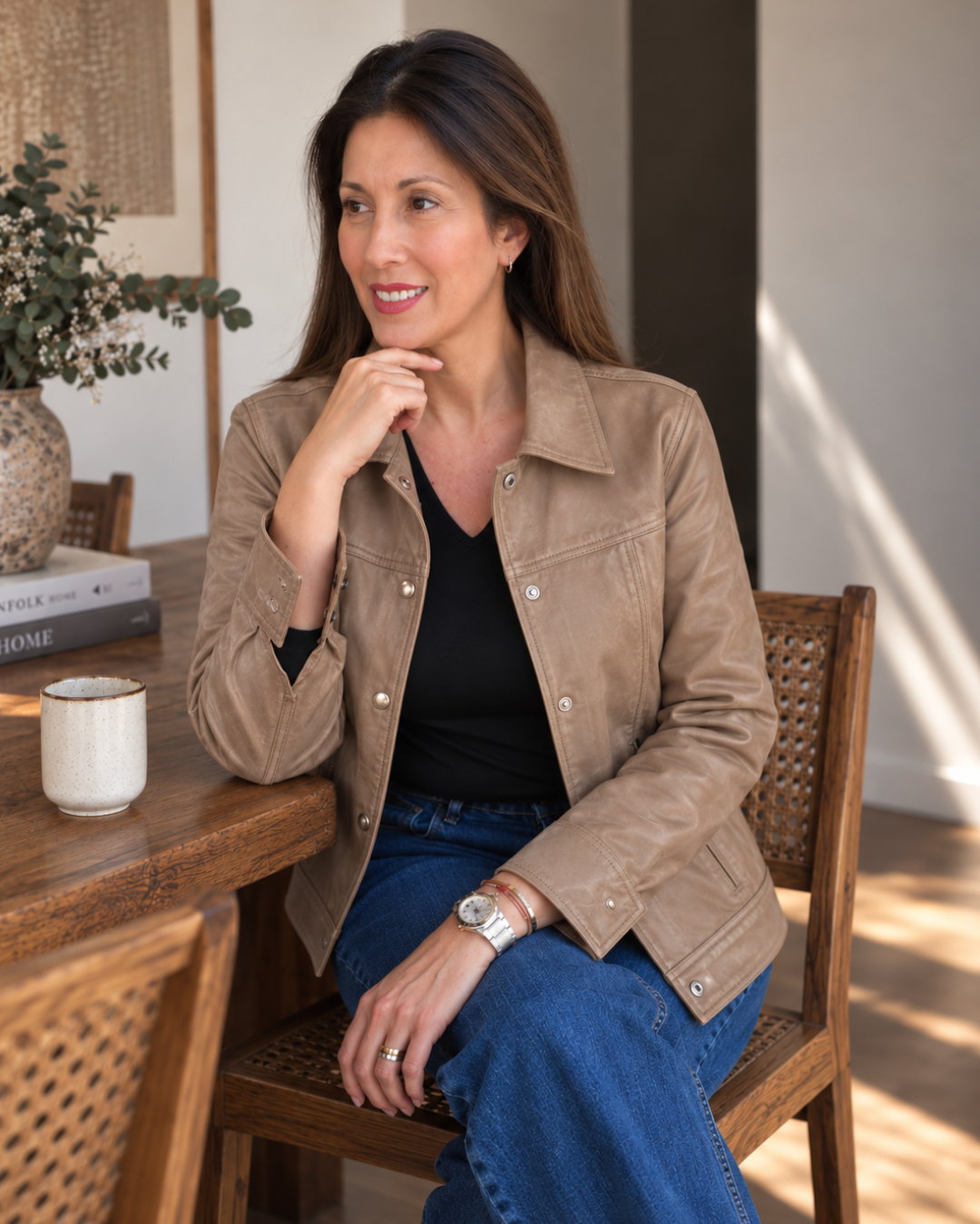 Chaqueta de Cuero Estefy