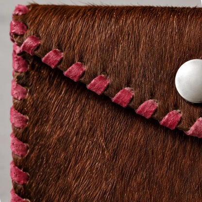 Monedero Chocolate Pelo Natural