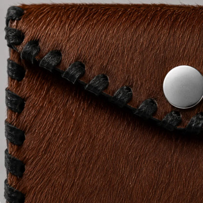 Monedero Chocolate Pelo Natural